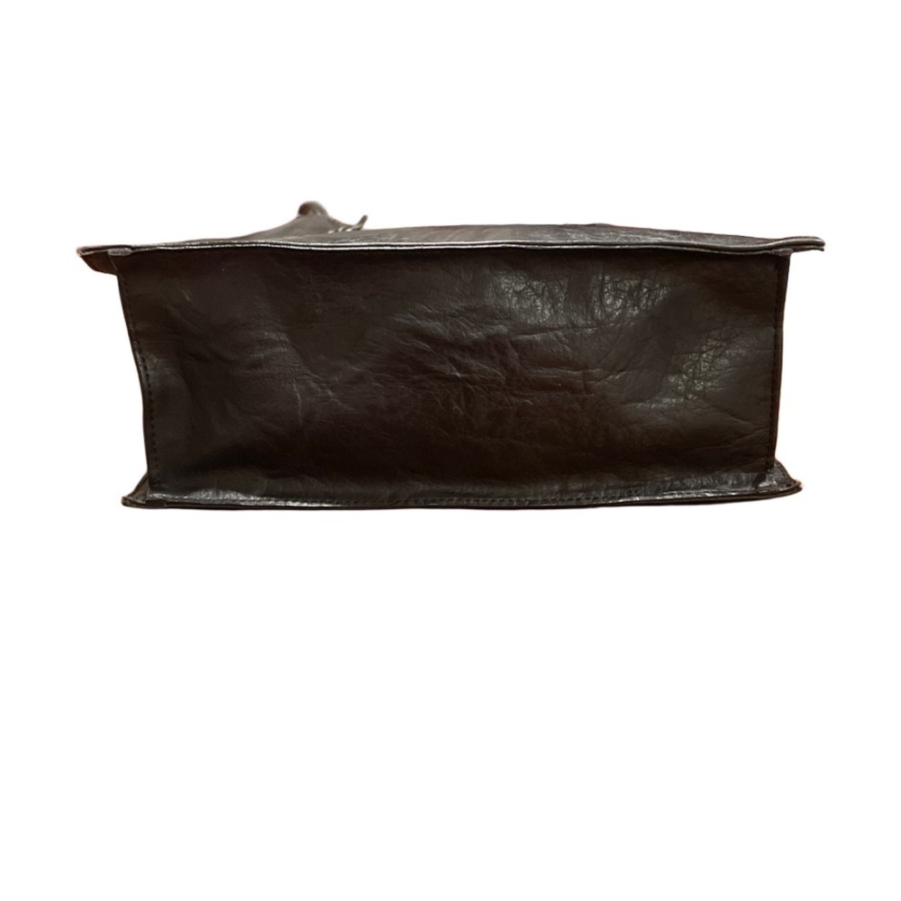 Koji Black Leather Mini Tote Bag With Leather Str… - image 6